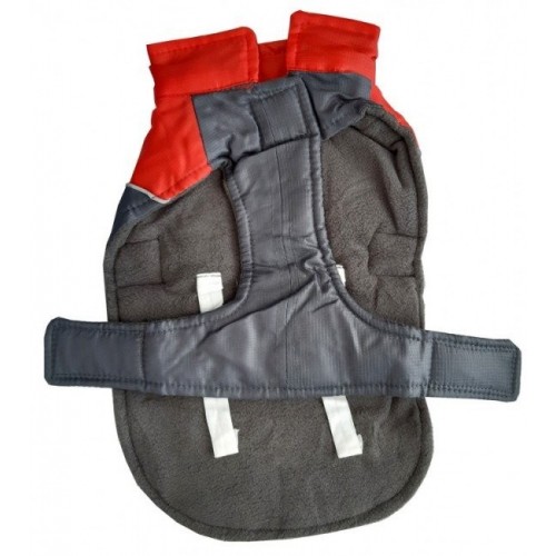 MWMR Kurtka dla psa 5XL grafitowo-czerwona