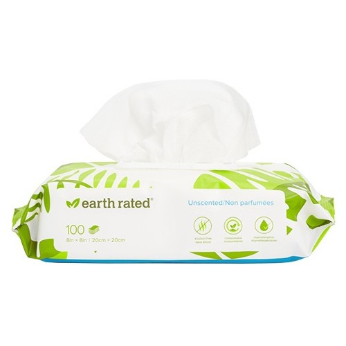 Chusteczki Earth Rated kompostowalne bezzapachowe 100szt