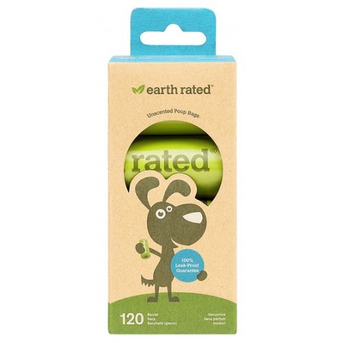 Woreczki Earth Rated ECO 8 x 15szt woreczków bezzapachowych - do zbierania odchodów